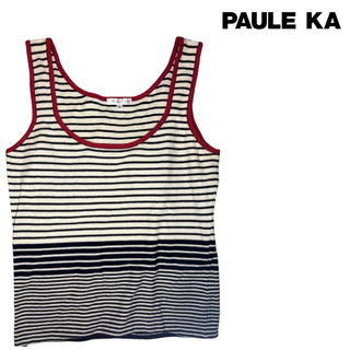 ポールカ(PAULE KA)の最終値下げ レディース PAULEKA ポールカ M タンクトップ ボーダー(タンクトップ)