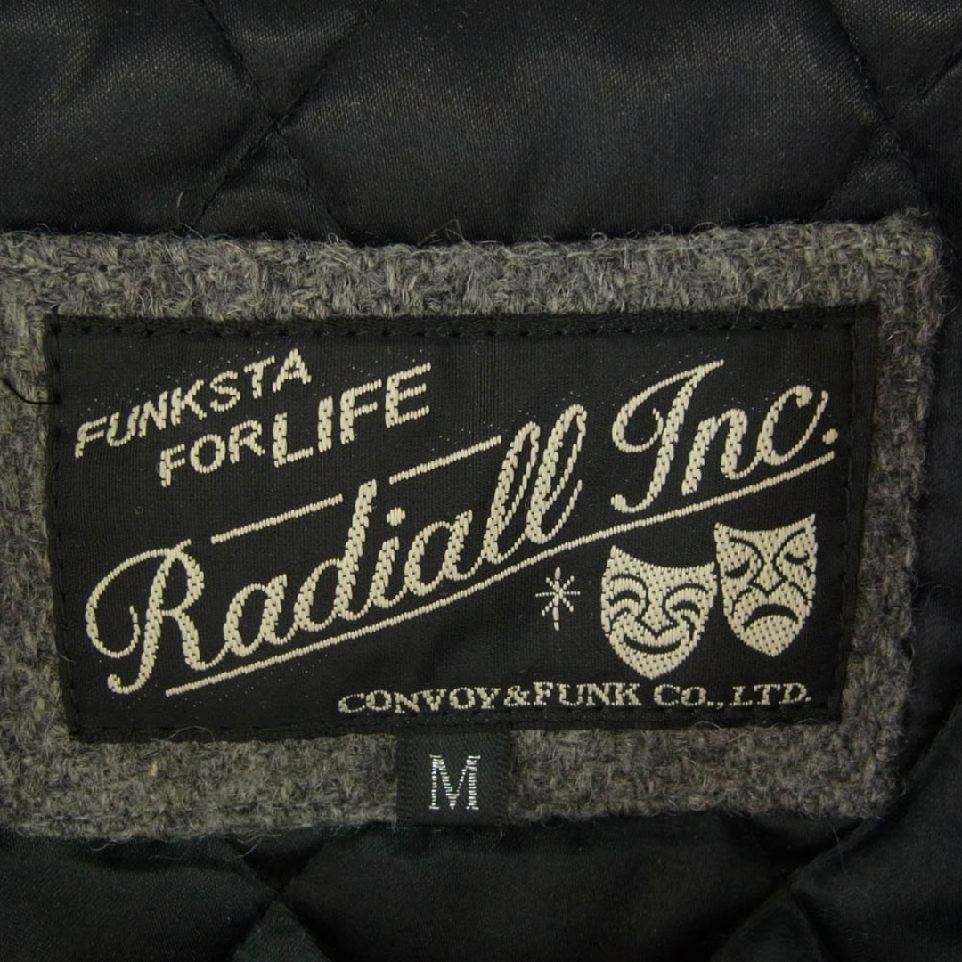 RADIALL - RADIALL ラディアル レザー切替 ウール スタジアム ジャケット スタジャン グレー系 ブラック系 M【中古】の通販 by LIFEラクマ店|ラディアルならラクマ RADIALL - RADIALL ラディアル レザー切替 ウール スタジアム ジャケット スタジャン グレー系 ブラック系 M【中古】の通販 by LIFEラクマ店|ラディアルならラクマ