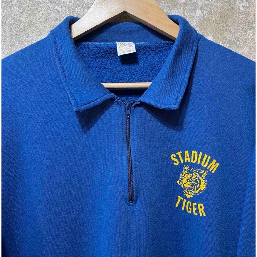 USA製 70s-80s ハーフジップスウェット STADIUM TIGER USA製 70s-80s ハーフジップスウェット STADIUM TIGER