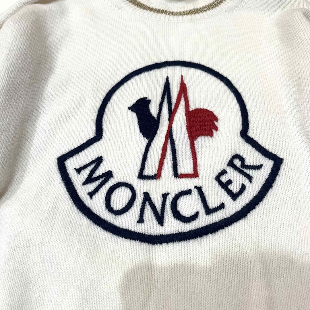 MONCLER モンクレール カシミヤ混 ビッグロゴニット セーター MONCLER モンクレール カシミヤ混 ビッグロゴニット セーター