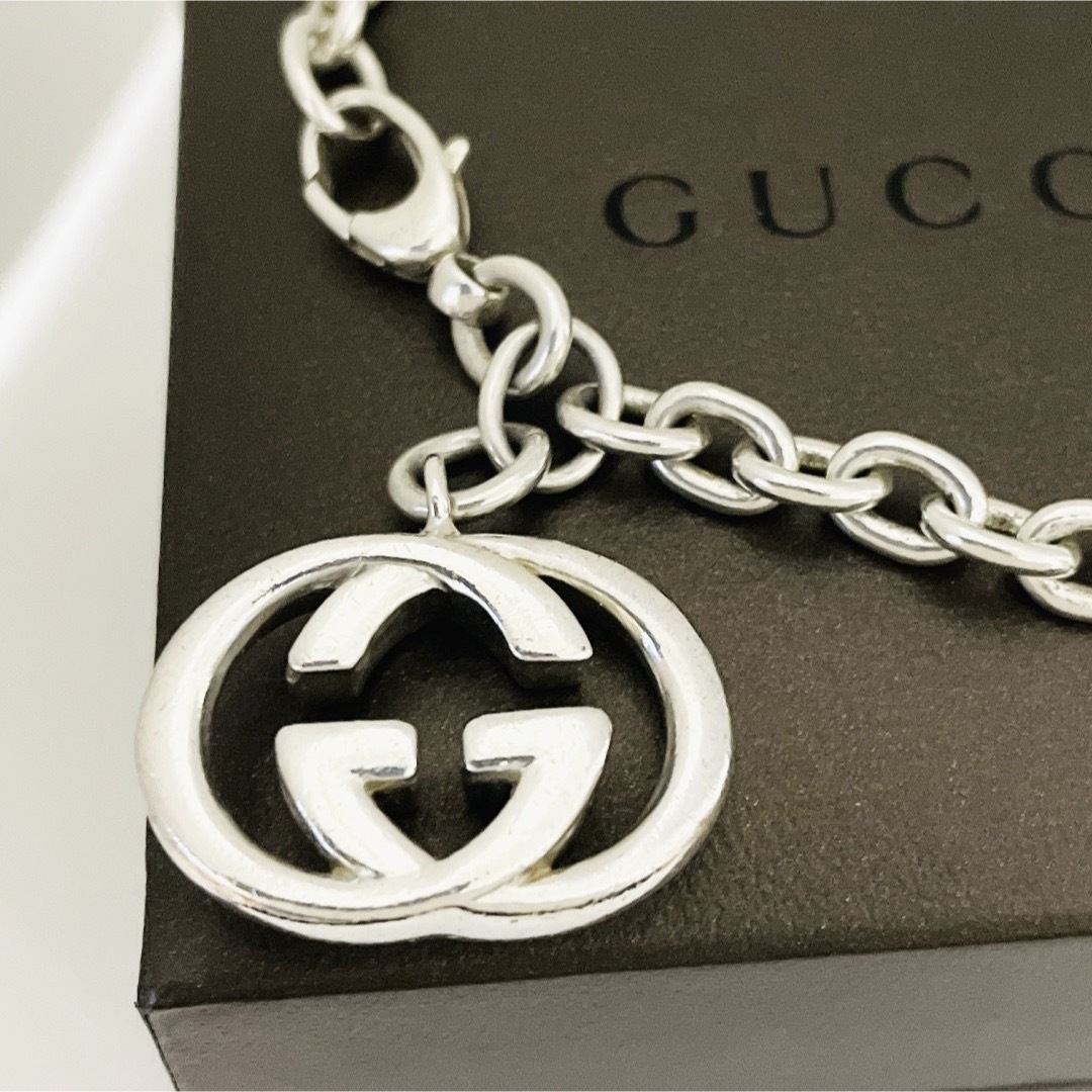 美品☆GUCCI グッチ ブレスレット インターロッキング GG 美品☆GUCCI グッチ ブレスレット インターロッキング GG