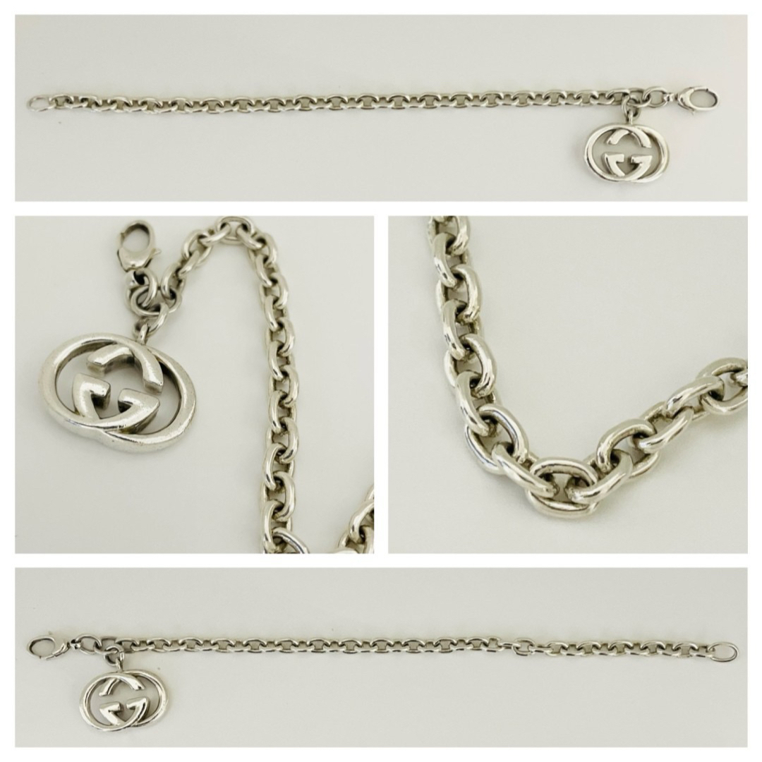 美品☆GUCCI グッチ ブレスレット インターロッキング GG 美品☆GUCCI グッチ ブレスレット インターロッキング GG