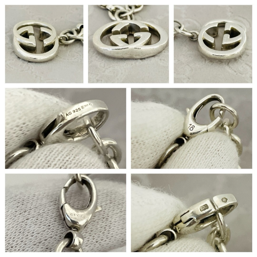 美品☆GUCCI グッチ ブレスレット インターロッキング GG 美品☆GUCCI グッチ ブレスレット インターロッキング GG