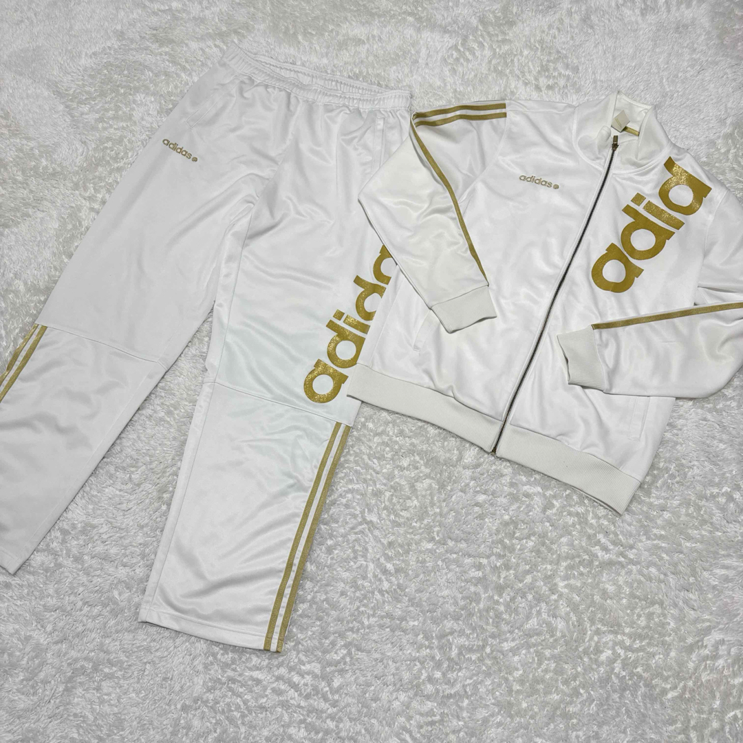 adidas - アディダス adidas ☆ジャージセットアップ 白金 adidas - アディダス adidas ☆ジャージセットアップ 白金
