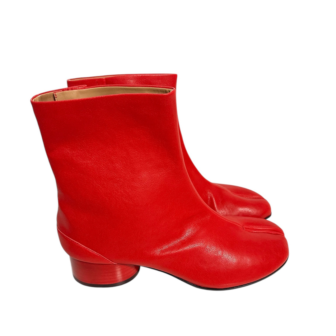 Maison Margiela 足袋ブーツ レッド 3cm 38 新品未使用 ブーツ Maison Margiela 足袋ブーツ レッド 3cm 38 新品未使用 ブーツ