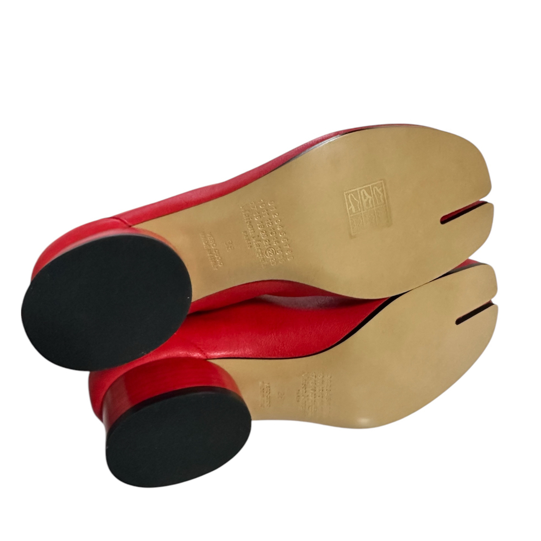 Maison Margiela 足袋ブーツ レッド 3cm 38 新品未使用 ブーツ Maison Margiela 足袋ブーツ レッド 3cm 38 新品未使用 ブーツ