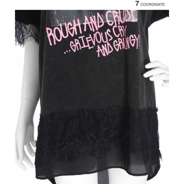 jouetie tシャツ レースボディスーツシアートップス コサージュ