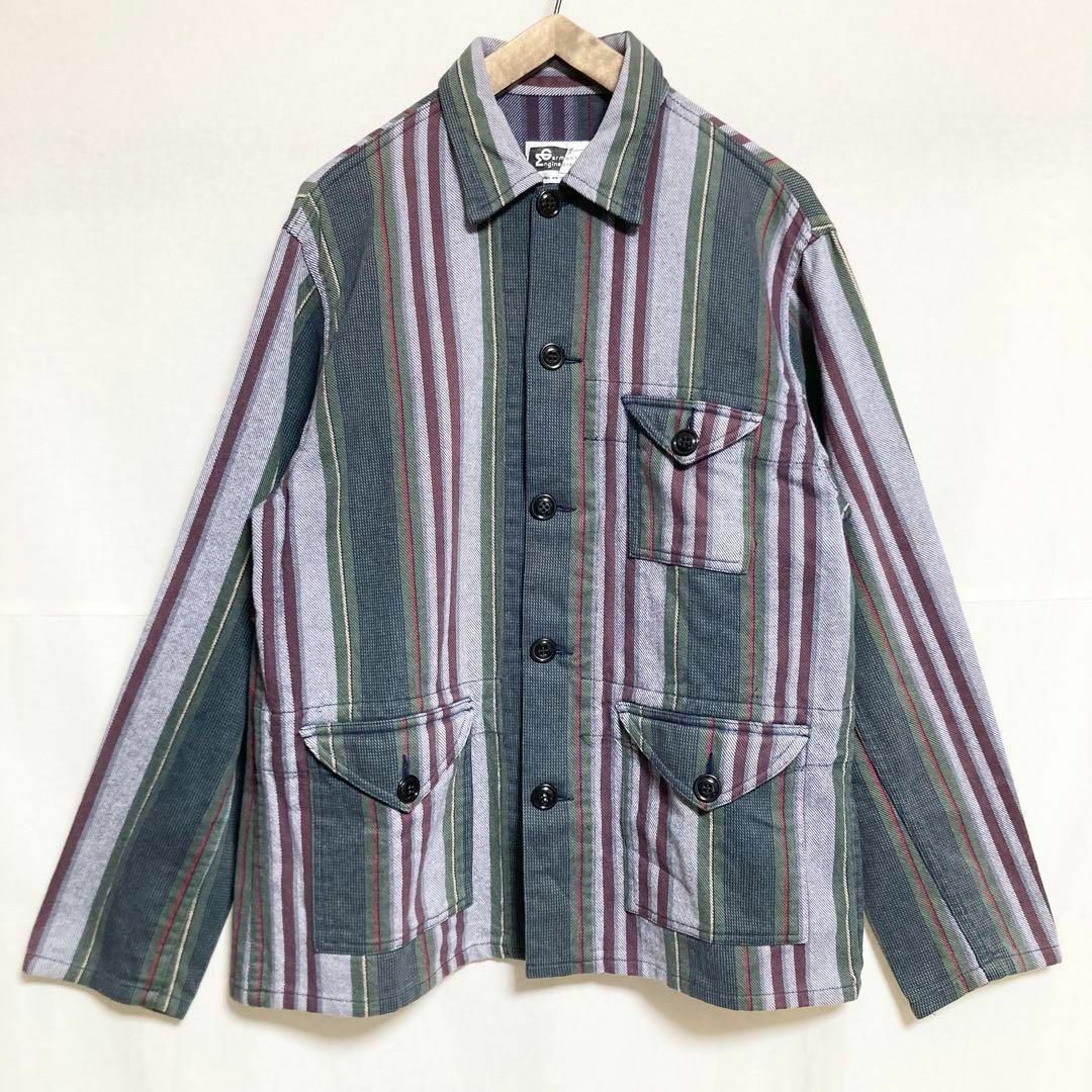 旧タグMサイズ!ENGINEERED GARMENTS マルチストライプJK 旧タグMサイズ!ENGINEERED GARMENTS マルチストライプJK
