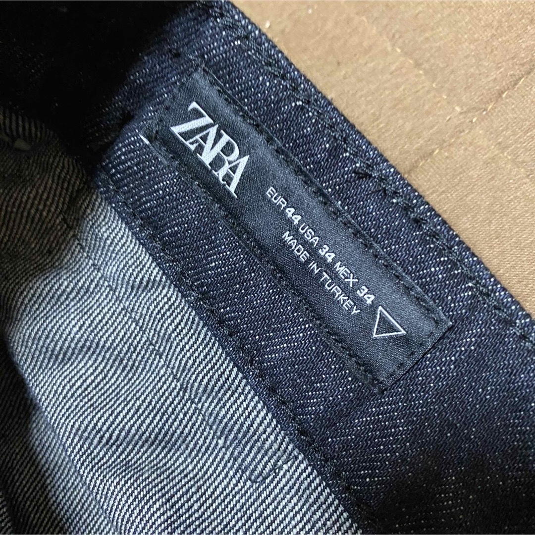 ZARA - 美品【ZARA】ダークブルー ワイドレッグパンツ 34の通販 ZARA - 美品【ZARA】ダークブルー ワイドレッグパンツ 34の通販