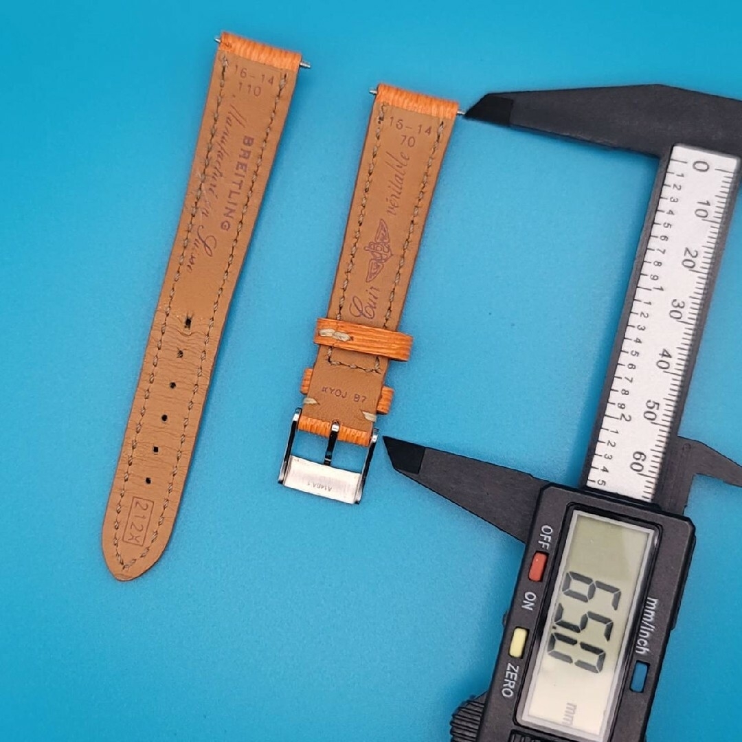 BREITLING - BREITLING用品①【中古】純正 レザーベルト 取付幅 BREITLING - BREITLING用品①【中古】純正 レザーベルト 取付幅