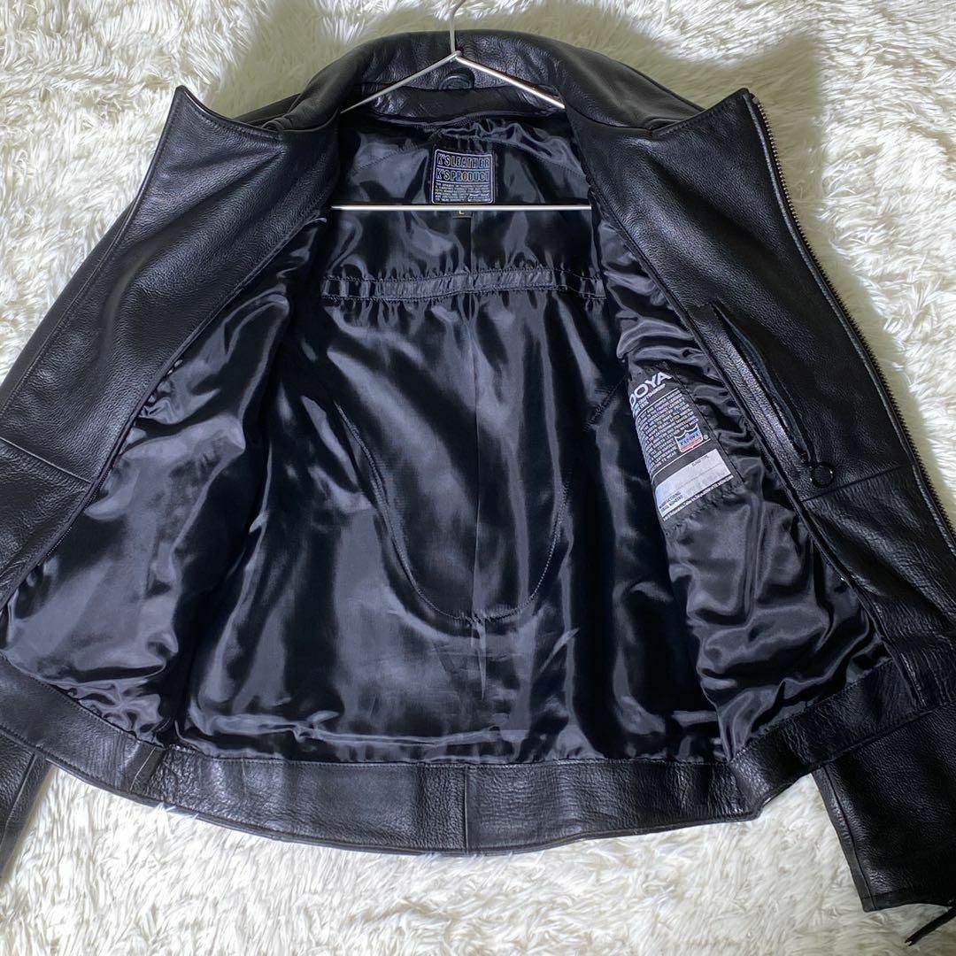 カドヤ ライダースジャケット L 黒 美品 - ライダースジャケット カドヤ ライダースジャケット L 黒 美品 - ライダースジャケット
