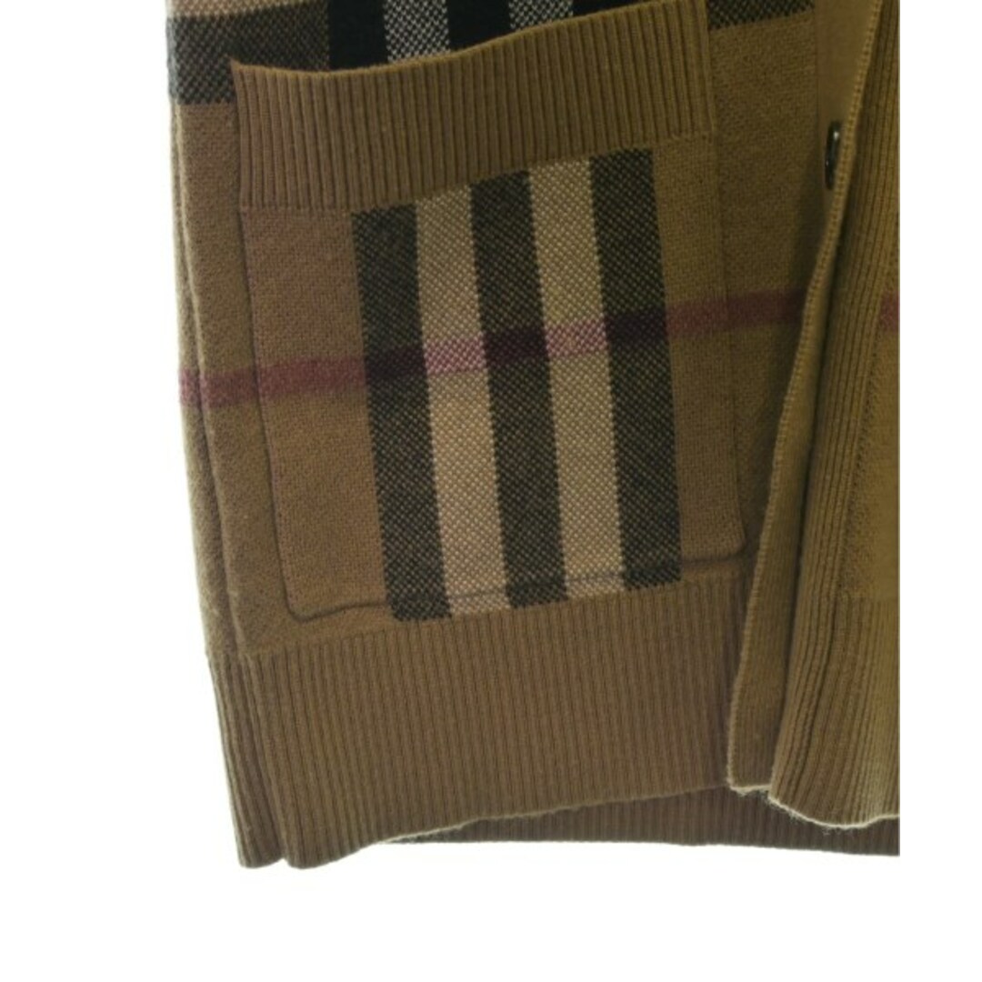 BURBERRY バーバリー カーディガン XS キャメルx黒x赤(チェック BURBERRY バーバリー カーディガン XS キャメルx黒x赤(チェック