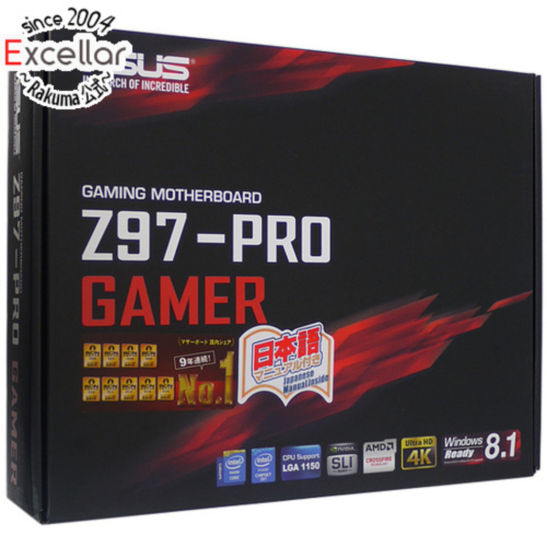 ASUS製 ATXマザーボード Z97-PRO GAMER LGA1150 元箱あり ASUS製 ATXマザーボード Z97-PRO GAMER LGA1150 元箱あり
