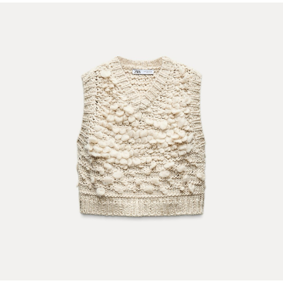 ZARA - ZARA ザラ 構造ニットベストセーター Sサイズの通販 by ZARA - ZARA ザラ 構造ニットベストセーター Sサイズの通販 by