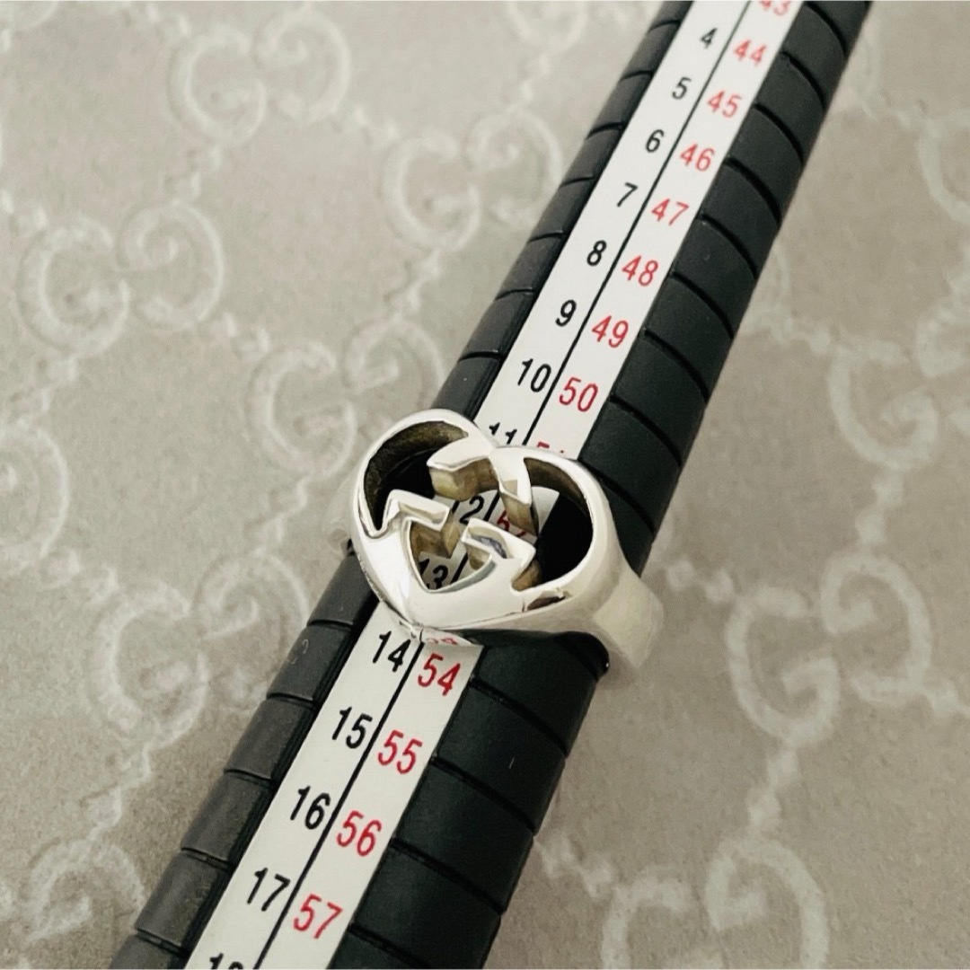 美品☆GUCCI グッチ リング 指輪 ラブリーハート GGロゴ 約12号 美品☆GUCCI グッチ リング 指輪 ラブリーハート GGロゴ 約12号
