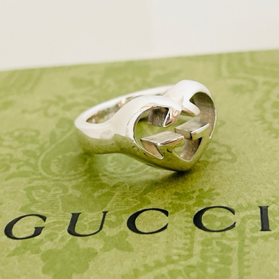美品☆GUCCI グッチ リング 指輪 ラブリーハート GGロゴ 約12号 美品☆GUCCI グッチ リング 指輪 ラブリーハート GGロゴ 約12号