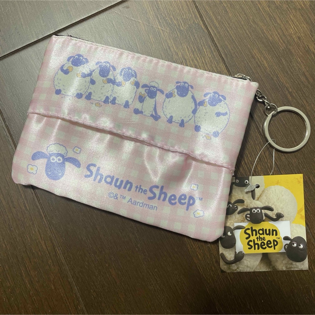 ひつじのショーン  ポケットティッシュポーチ レディースのファッション小物(ポーチ)の商品写真
