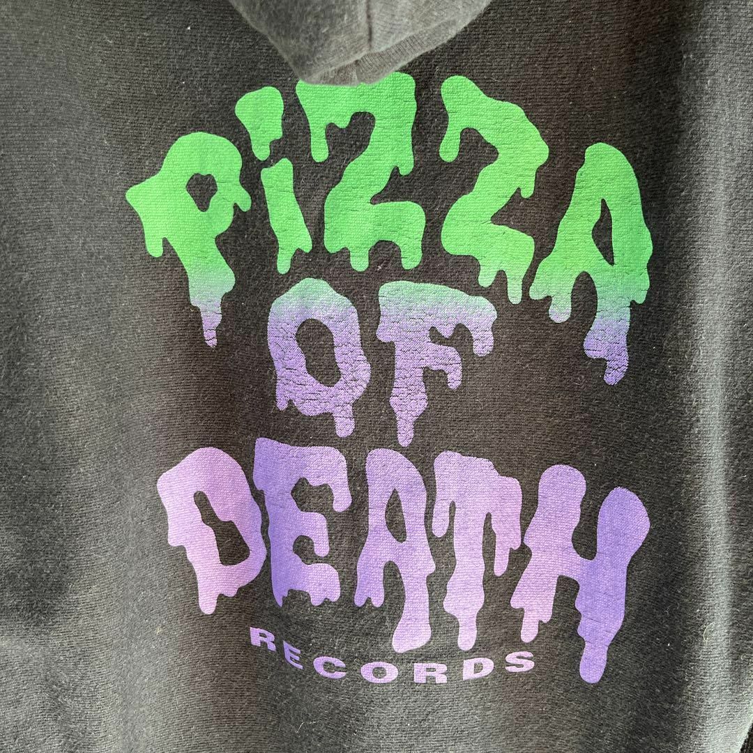 pizza of death 横山健 スウェットパーカー Mメンズ 黒L2 pizza of death 横山健 スウェットパーカー Mメンズ 黒L2