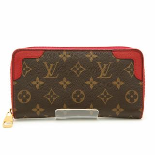 ルイヴィトン(LOUIS VUITTON)の良品 LOUIS VUITTON ルイヴィトン 長財布 モノグラム ジッピー・ウォレット レティーロ M61854 スリーズ フランス製 レッド 赤 ロングウォレット クラッチ 中古(財布)