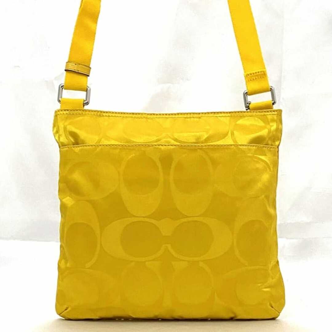 COACH - コーチ ショルダーバッグ イエロー シグネチャー F77408 COACH - コーチ ショルダーバッグ イエロー シグネチャー F77408