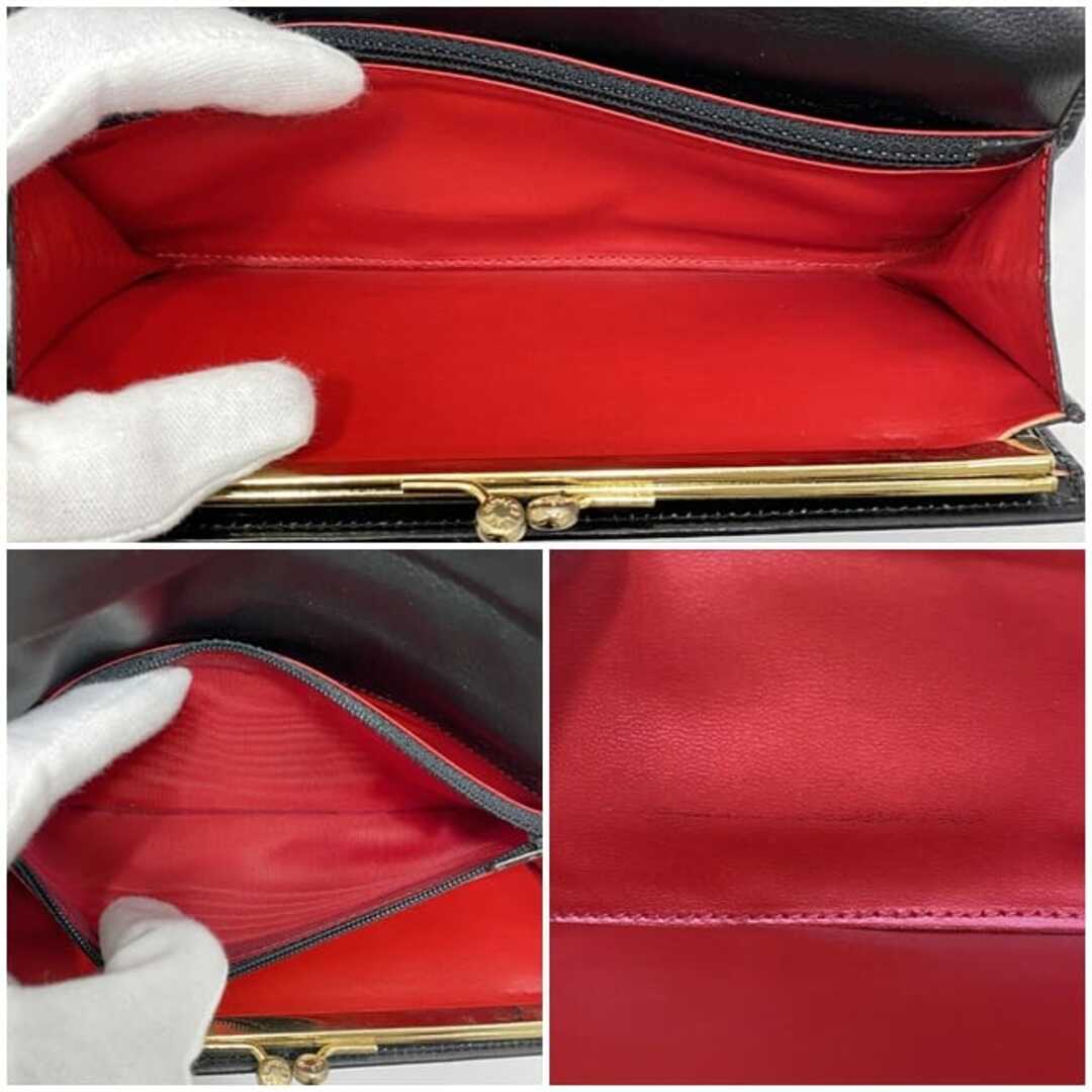 CELINE - セリーヌ 二つ折り がま口 長財布 ブラック 美品 財布 CELINE - セリーヌ 二つ折り がま口 長財布 ブラック 美品 財布