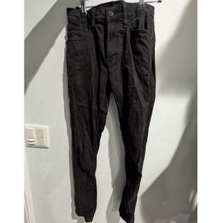 UNIQLO - ユニクロ タックテーパードパンツ ダークブラウンの UNIQLO - ユニクロ タックテーパードパンツ ダークブラウンの