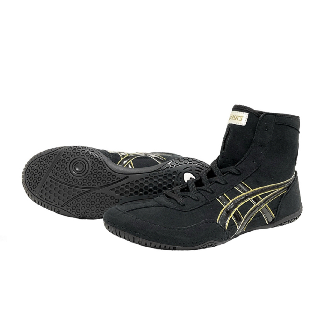 専用 ASICS レスリングシューズ ブラックxブラックゴールド25 サイズ 専用 ASICS レスリングシューズ ブラックxブラックゴールド25 サイズ