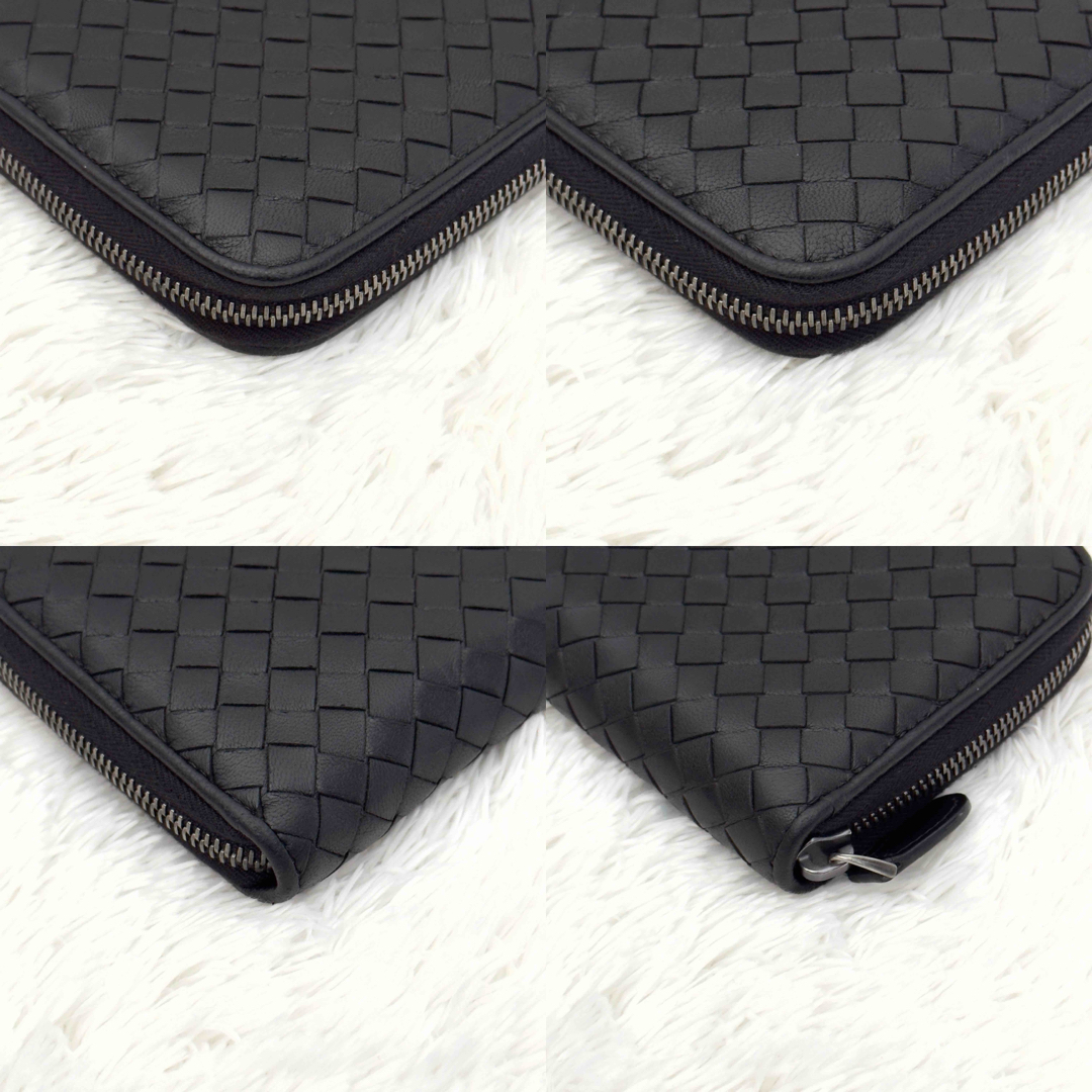 美品✨RFID内蔵 ボッテガヴェネタ イントレチャート ラウンド 美品✨RFID内蔵 ボッテガヴェネタ イントレチャート ラウンド