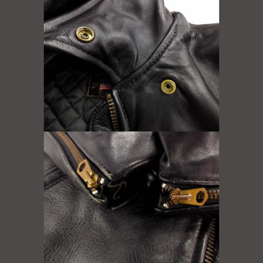 バンソン VANSON レザー シングルライダース ジャケット 襟付き 36 バンソン VANSON レザー シングルライダース ジャケット 襟付き 36