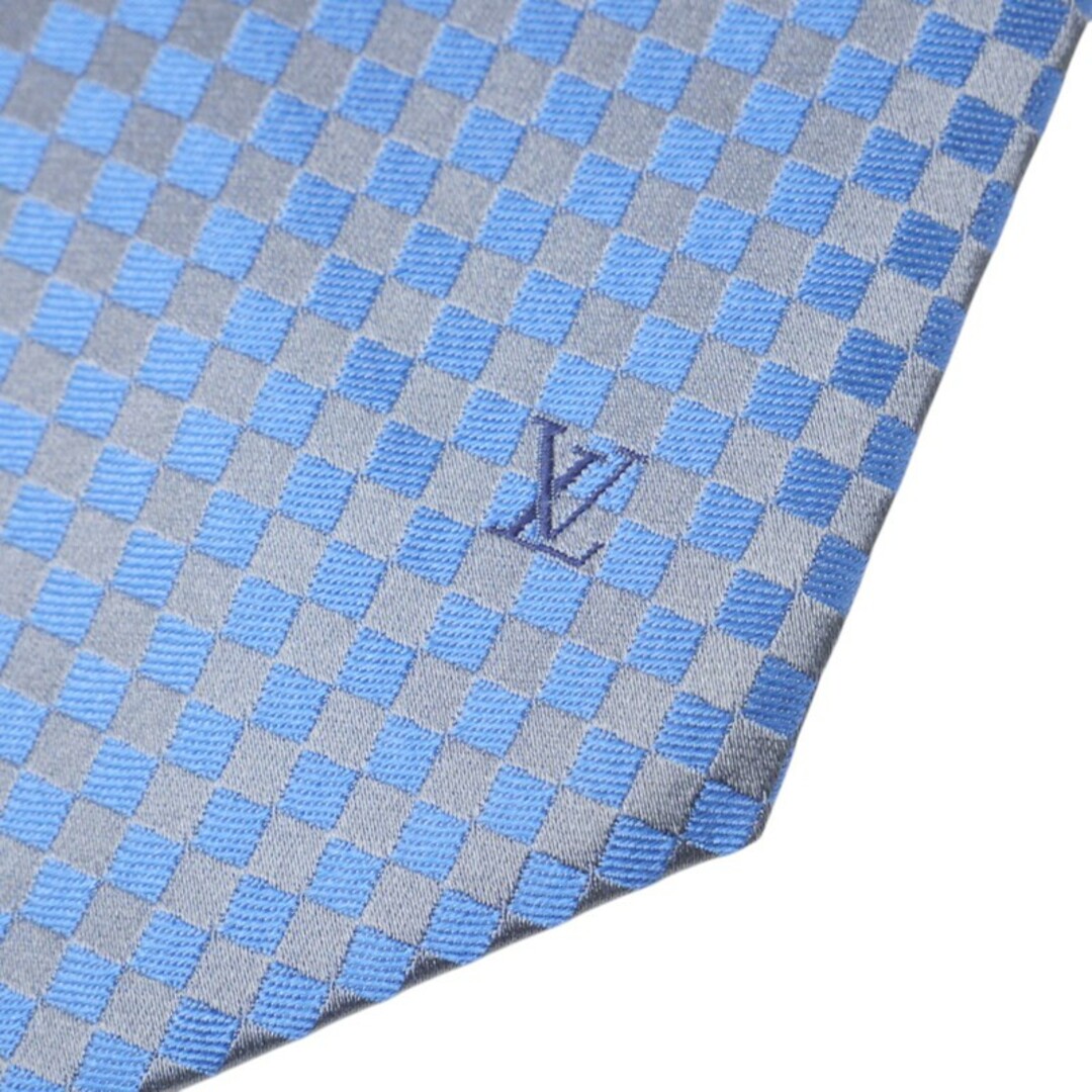 □美品□LOUIS VUITTON ルイ・ヴィトン ネクタイ ダミエ LVロゴ