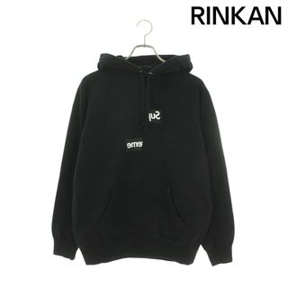 シュプリーム(Supreme)のシュプリーム ×コムデギャルソンシャツ COMME des GARCONS SHIRT  18AW  Split Box Logo Hooded Sweatshirt スプリットボックスロゴプルオーバーパーカー メンズ M(パーカー)