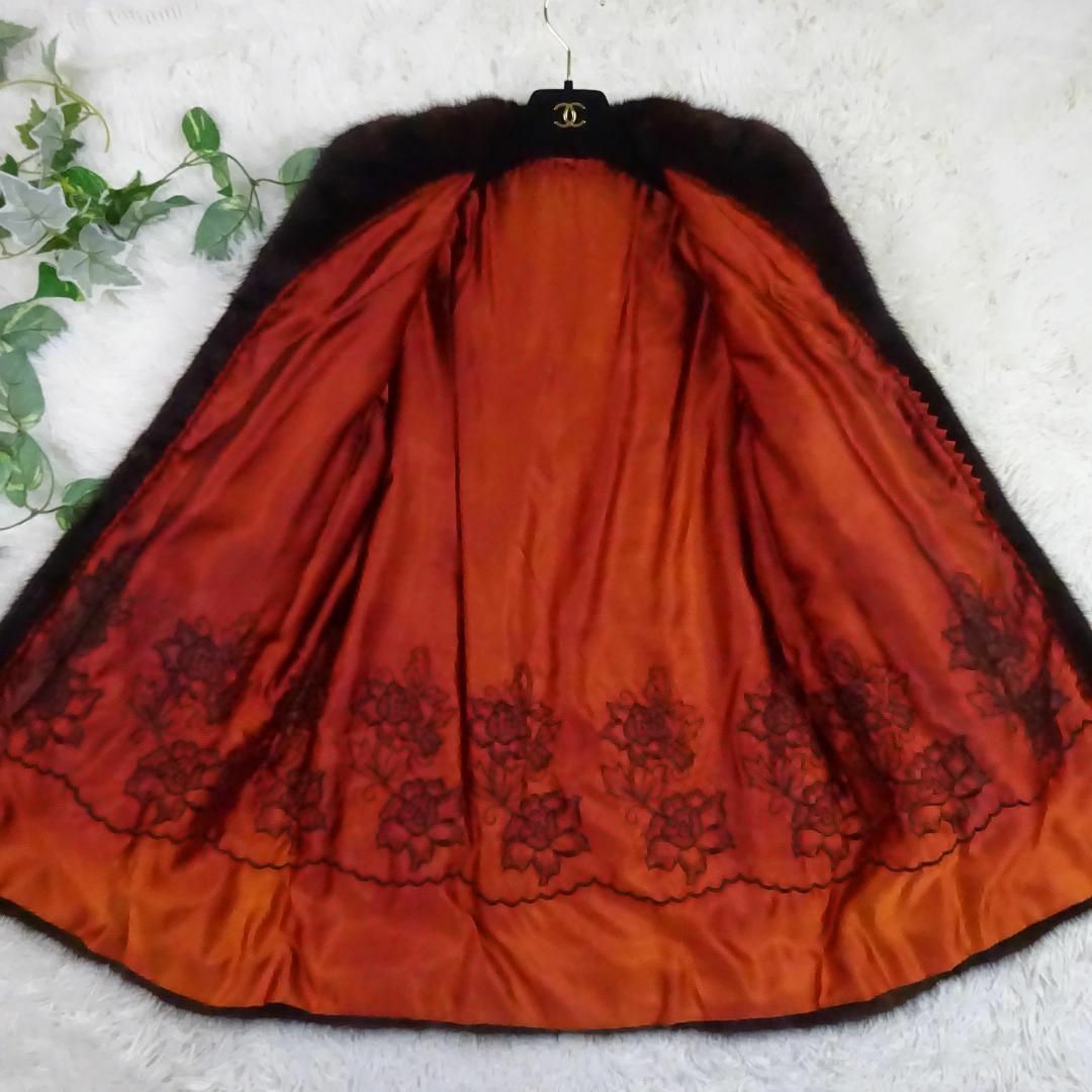 美品 デミバフミンク 高級毛皮 リアルファーコート 15 XXL 美品 デミバフミンク 高級毛皮 リアルファーコート 15 XXL