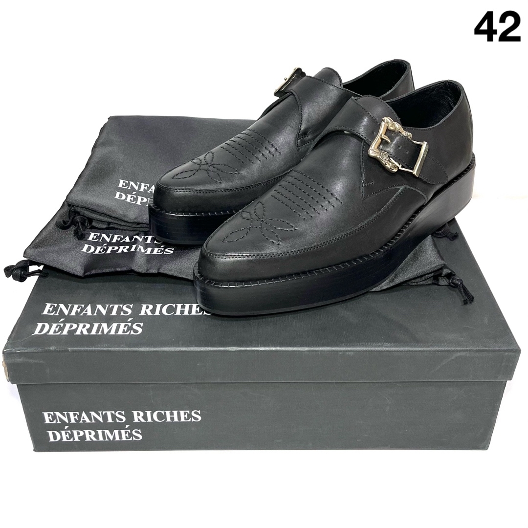 ENFANTS RICHES DEPRIMES モンクストラップクリーパー 42の通販 ENFANTS RICHES DEPRIMES モンクストラップクリーパー 42の通販