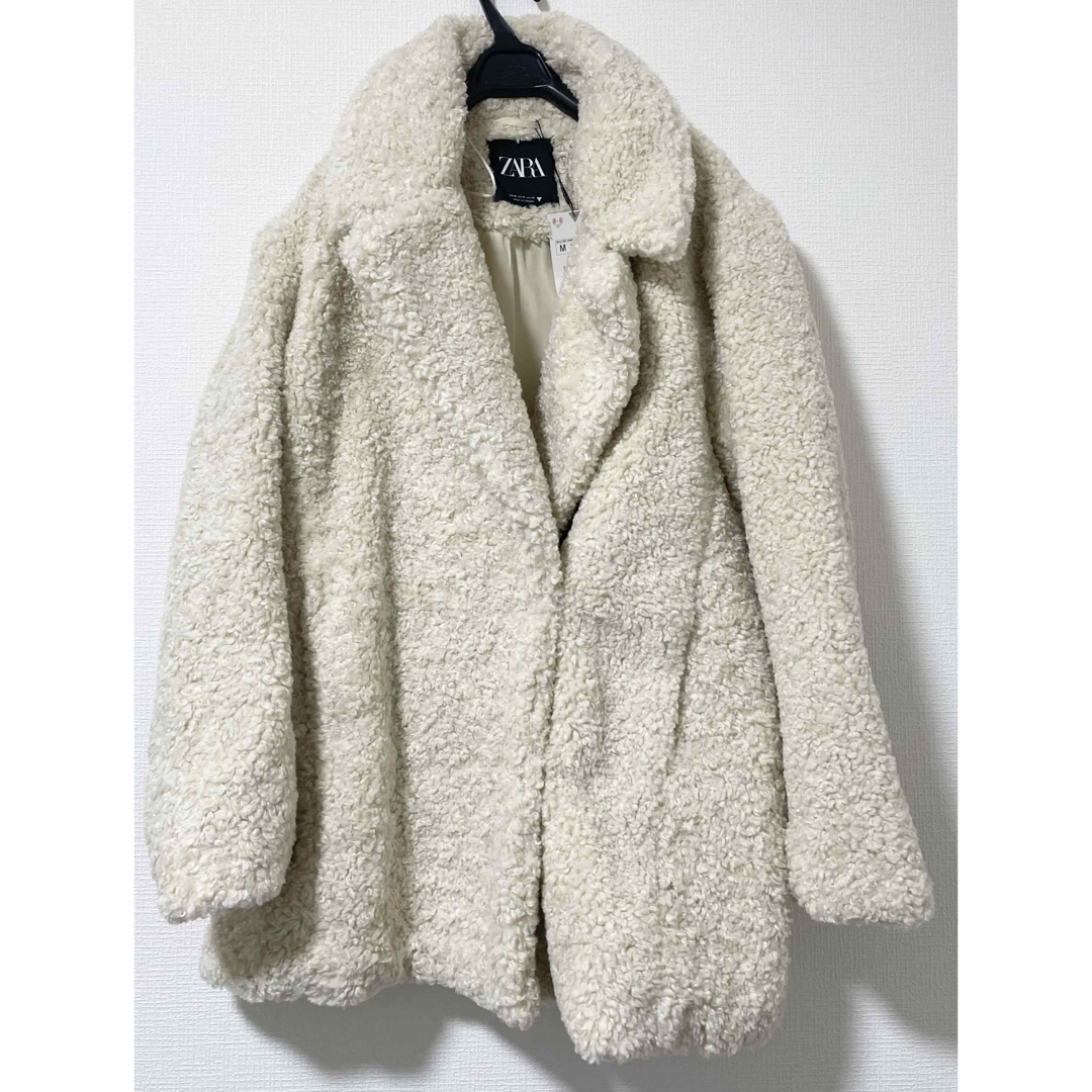 ZARA ザラ フェイクファー コート XS ZARA ザラ フェイクファー コート XS