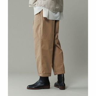 【ベージュ（27）】【撥水】ワンプリーツ クロップドシルエット チノパンツ(チノパン)