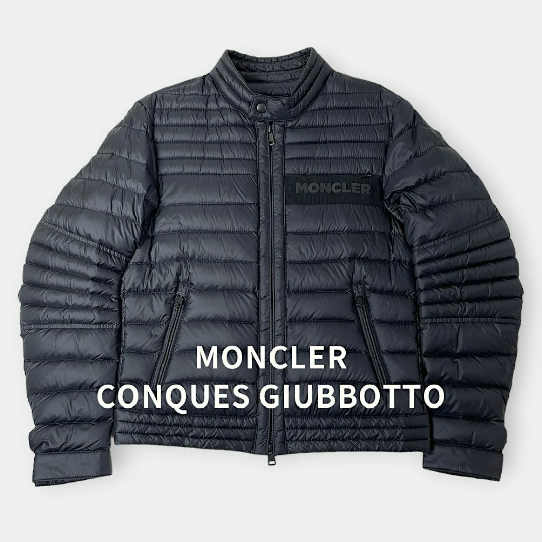 美品 MONCLER モンクレール シングルライダース ダウン 美品 MONCLER モンクレール シングルライダース ダウン