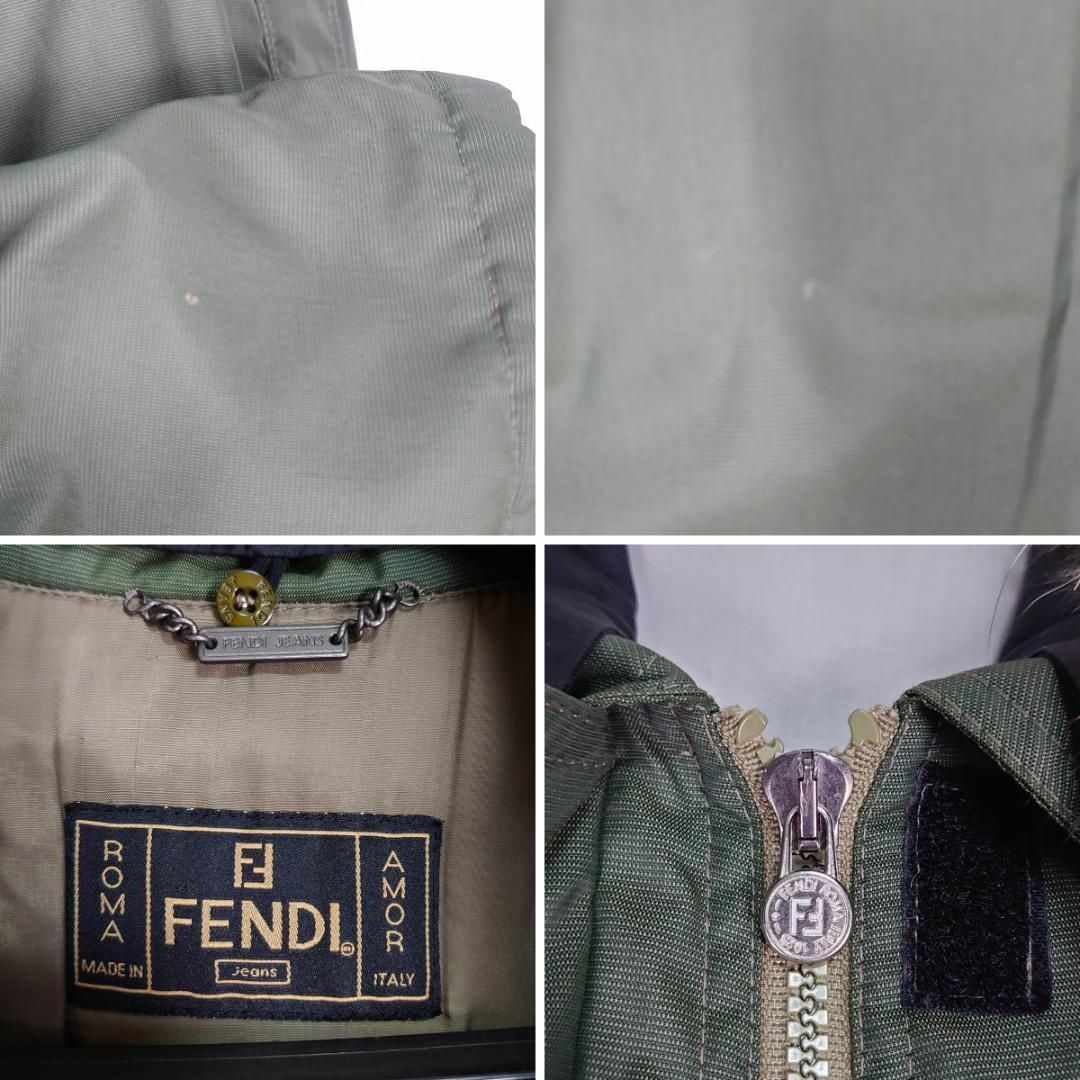 FENDI - FENDI モッズコート ブルゾン ロングコート カーキ FENDI - FENDI モッズコート ブルゾン ロングコート カーキ