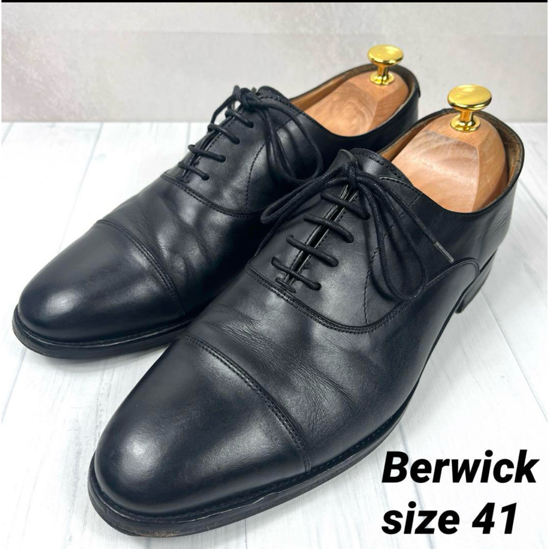 Berwick】バーウィック(41)ストレートチップ 5224 本革 25.5 Berwick】バーウィック(41)ストレートチップ 5224 本革 25.5