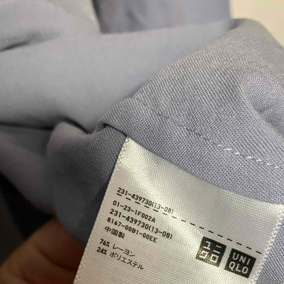 UNIQLO(ユニクロ)のUNIQLO 薄い紫 長袖シャツ レディースのトップス(シャツ/ブラウス(長袖/七分))の商品写真