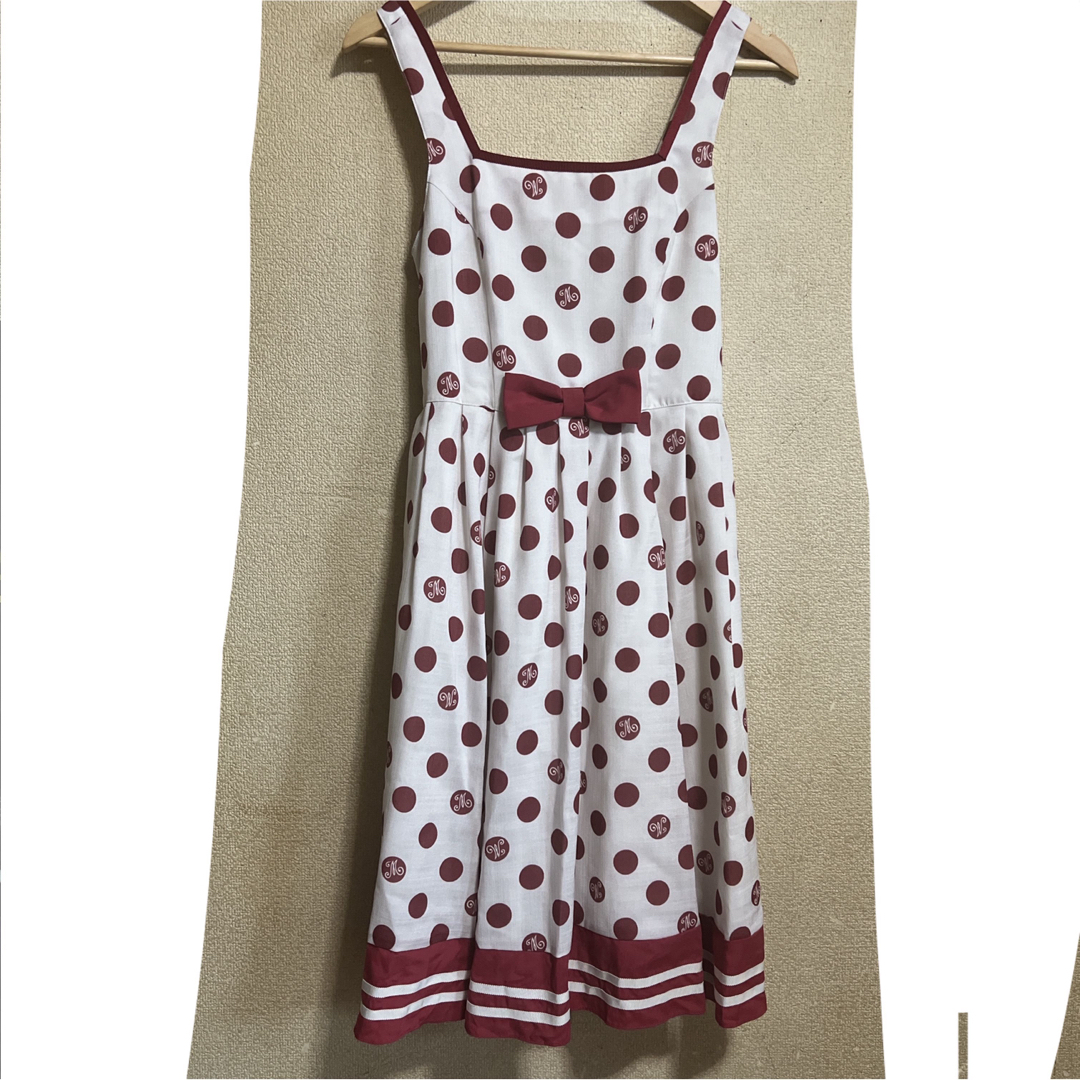 本日まで Melody Basketドット柄ワンピース 本日まで Melody Basketドット柄ワンピース