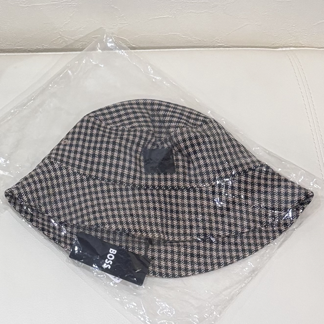 新品【BOSS】ボス ハウンドトゥースチェック&ロゴパッチ ツイル 新品【BOSS】ボス ハウンドトゥースチェック&ロゴパッチ ツイル