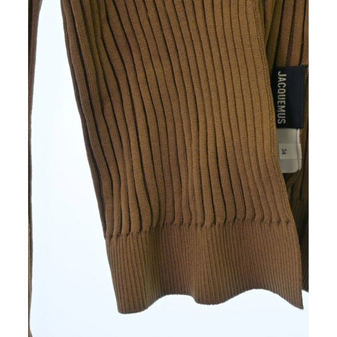 JACQUEMUS ジャックムス カーディガン 34(XS位) 茶 【古着】【中古】 JACQUEMUS ジャックムス カーディガン 34(XS位) 茶 【古着】【中古】
