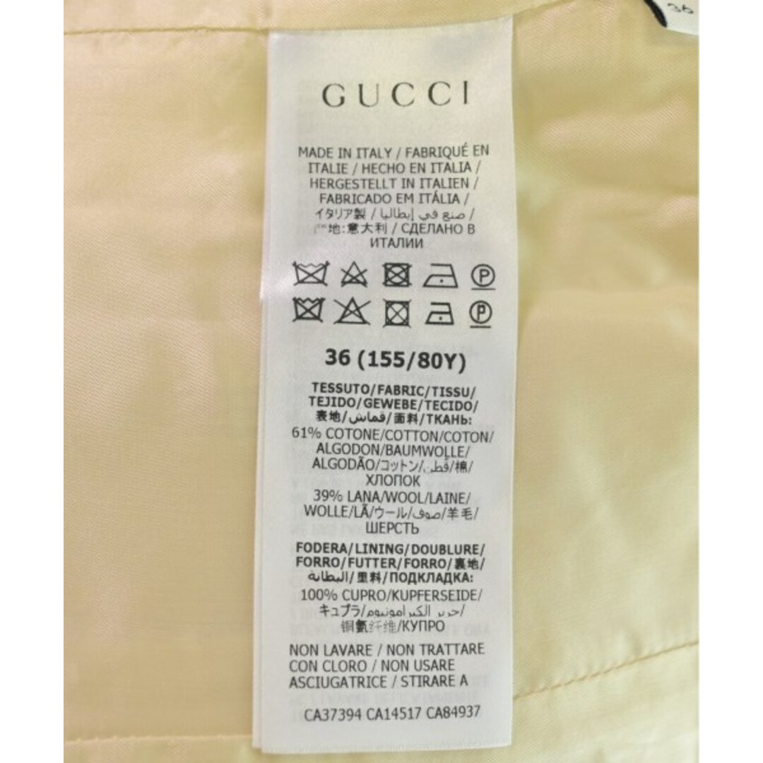 GUCCI グッチ カジュアルジャケット アイボリー 4103624D0006 GUCCI グッチ カジュアルジャケット 36(XS位) アイボリー