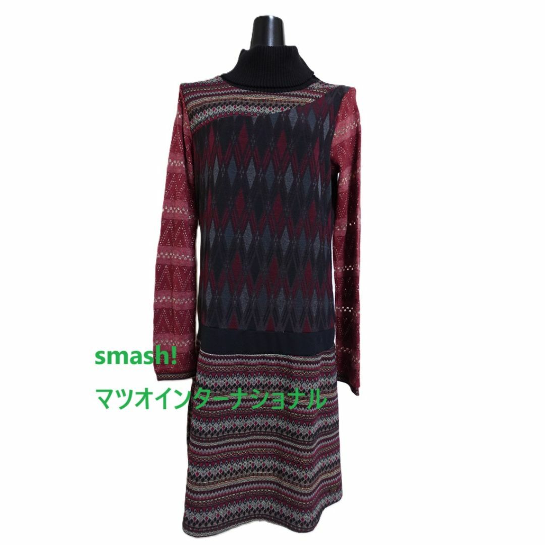 Sensounico - 美品☆４２　smash! マツオインターナショナル　フォークロアワンピース　L