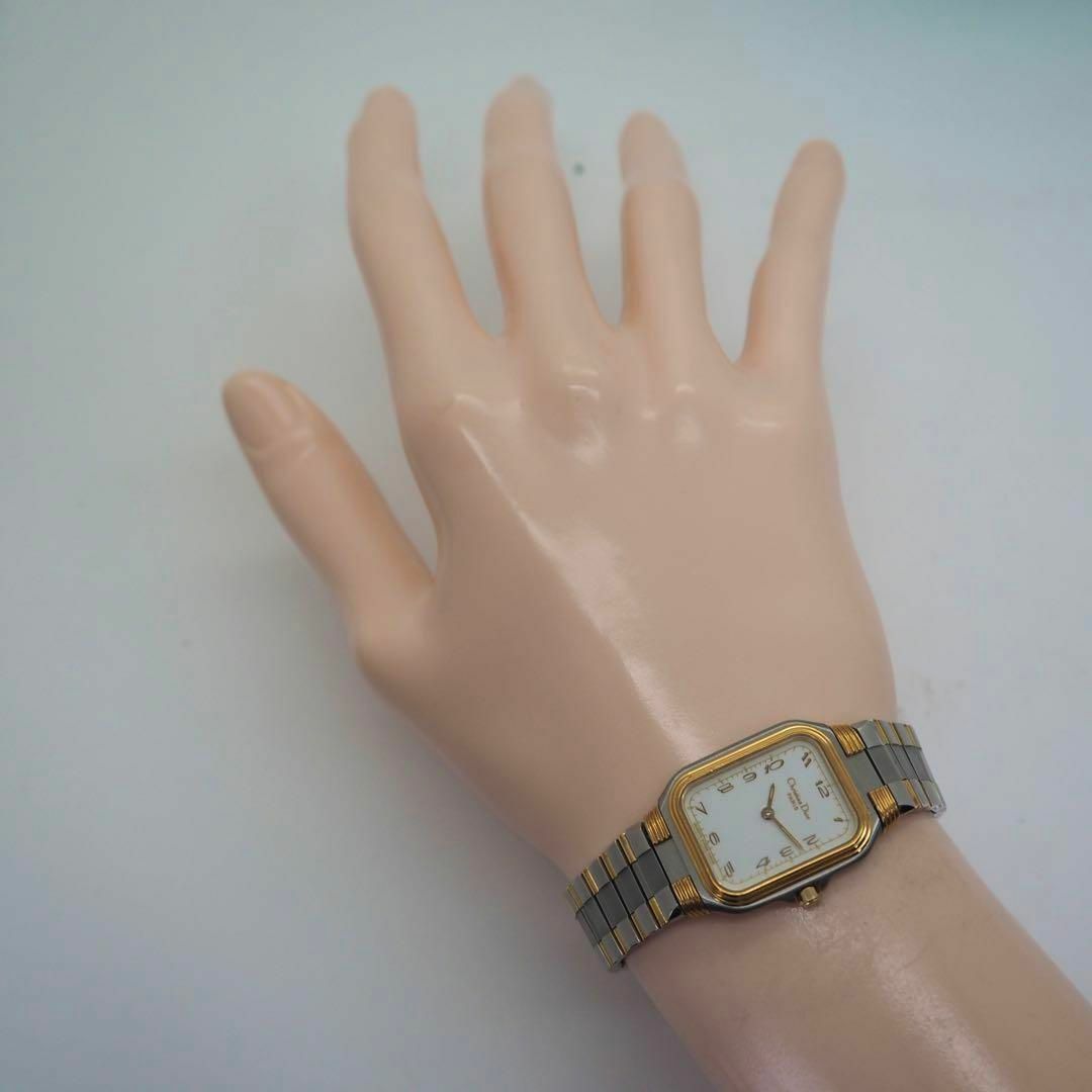 99 ChristianDior コンビ スクエア レディース腕時計 ゴールド 99 ChristianDior コンビ スクエア レディース腕時計 ゴールド