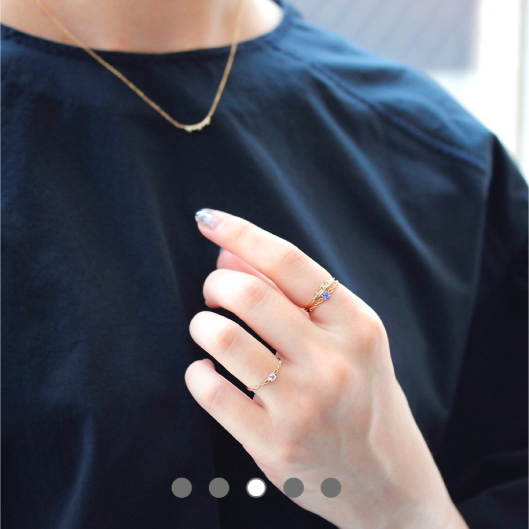 BIZOUX ブルームーン 指輪 K10 YG 11号 RING JULI BIZOUX ブルームーン 指輪 K10 YG 11号 RING JULI