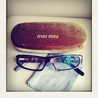 ミュウミュウ(miumiu)のmiumiu  glasses 度なし(サングラス/メガネ)