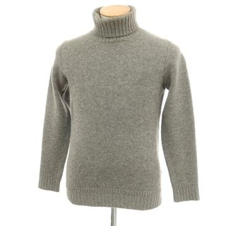 スリードッツ(three dots)の【中古】スリードッツ three dots ウールカシミヤ タートルネック プルオーバーニット グレー【サイズ表記なし（S位）】【メンズ】(ニット/セーター)