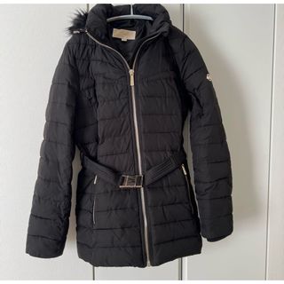 MICHAEL KORS - マイケルコース ダウンジャケット ベルト付き 黒 MICHAEL KORS - マイケルコース ダウンジャケット ベルト付き 黒