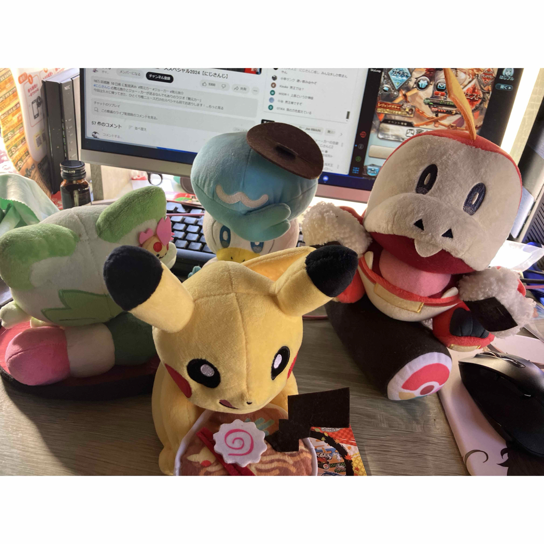 WCS 限定ぬいぐるみ ピカチュウ ニャオハ ホゲータ クワッス WCS 限定ぬいぐるみ ピカチュウ ニャオハ ホゲータ クワッス